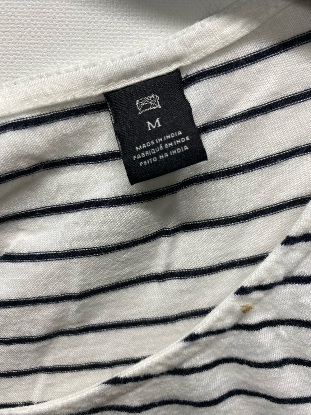 Maison Scotch Scotch & Soda Striped Long Sleeve Tee Seahorse Graphic Medium - Picture 3 of 7